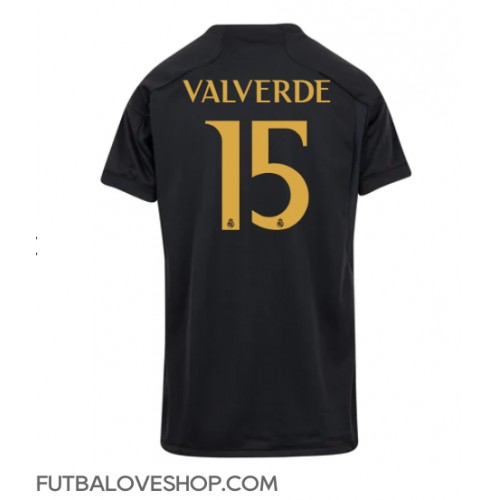 Dres Real Madrid Federico Valverde #15 Tretina pre Ženy 2023-24 Krátky Rukáv